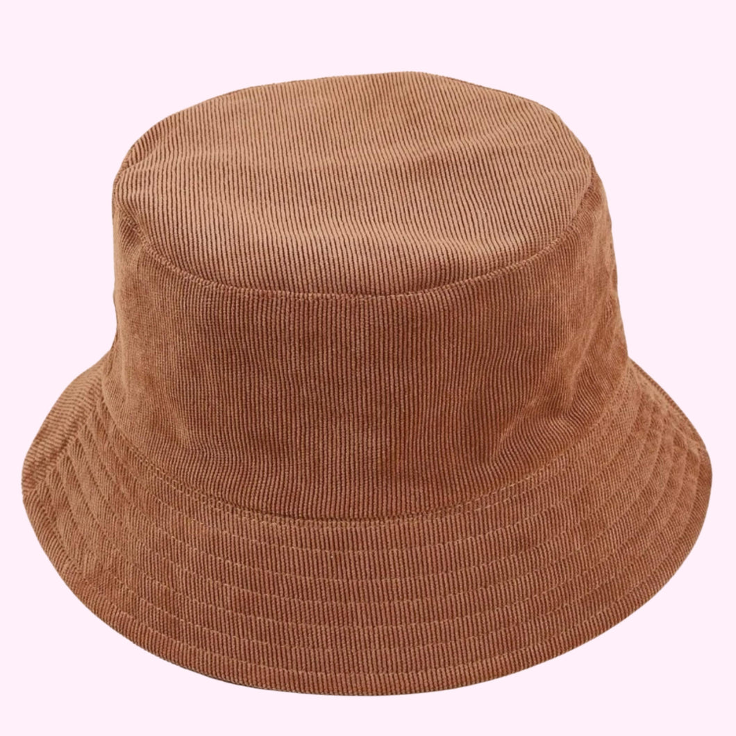 Brown Sugar Corduroy Bucket Hat